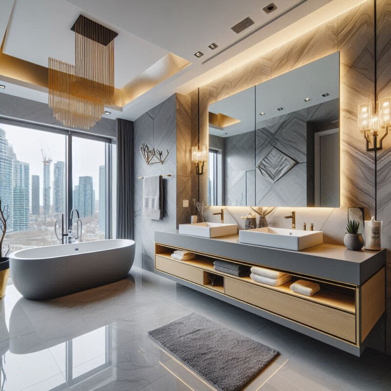 Master Bathroom Vanity Renovation in Toronto